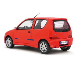 Fiat Seicento Sporting Abarth 1998 Rosso Laudoracing 1:18 Resinemodell (Türen, Motorhaube... nicht zu öffnen!)